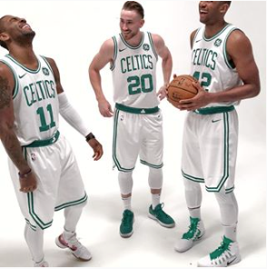 Kyrie Irving T Shirt Large Gray Boston Celtics Basketball Athletic