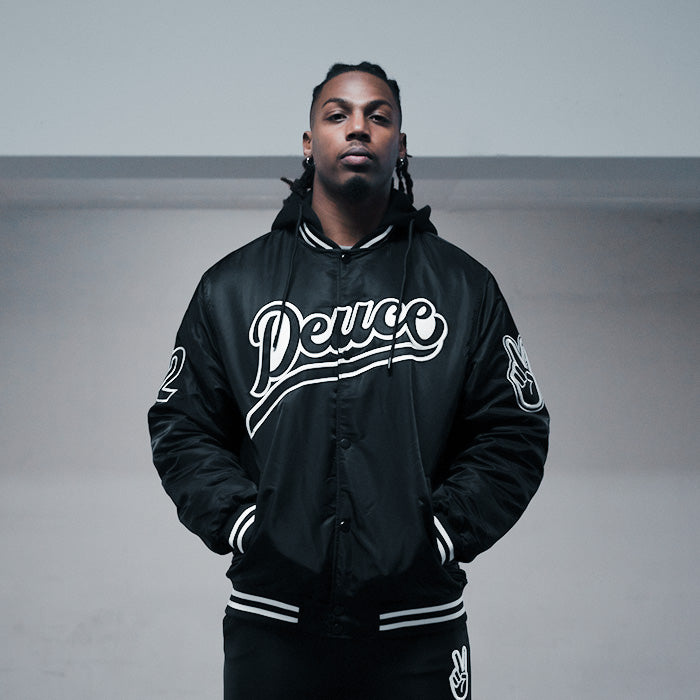 Deuce Brand Varsity Jacket Black