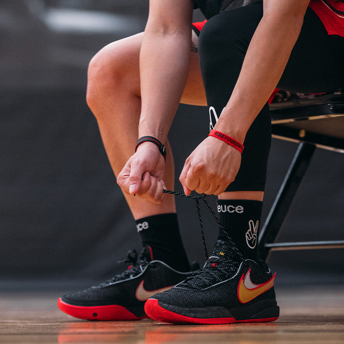Deuce brand basketball performance socks NBA black