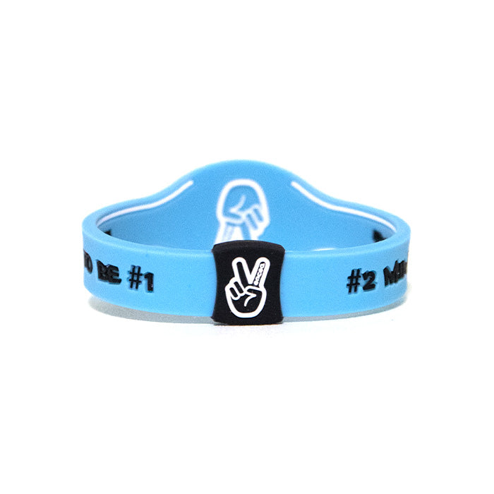 Deuce Brand 2.0 Silicone Basketball Wristband NBA Carolina Blue
