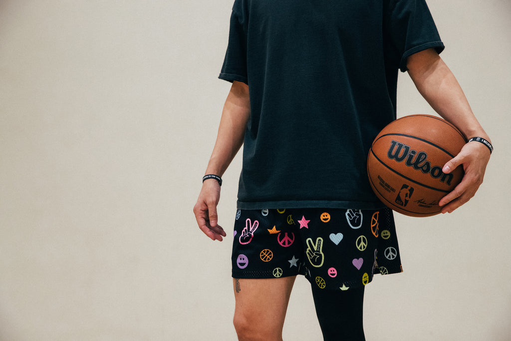 WORLD PEACE DAY - Limited Edition Drop | Peace, Love & Deuce Mesh Shorts