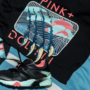 Pink dolphin pumas clearance blaze of glory