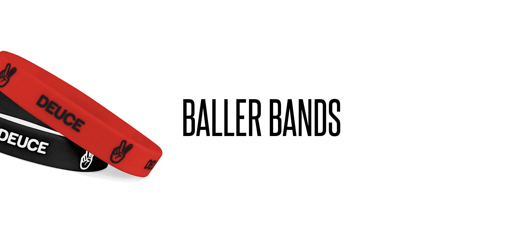 deuce brand baller silicone wristbands basketball