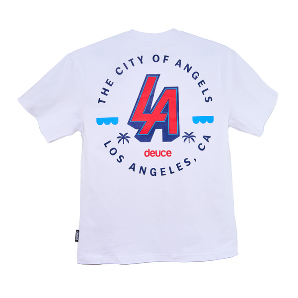 Deuce ASW LA Oversized Tee | White – Deuce Brand