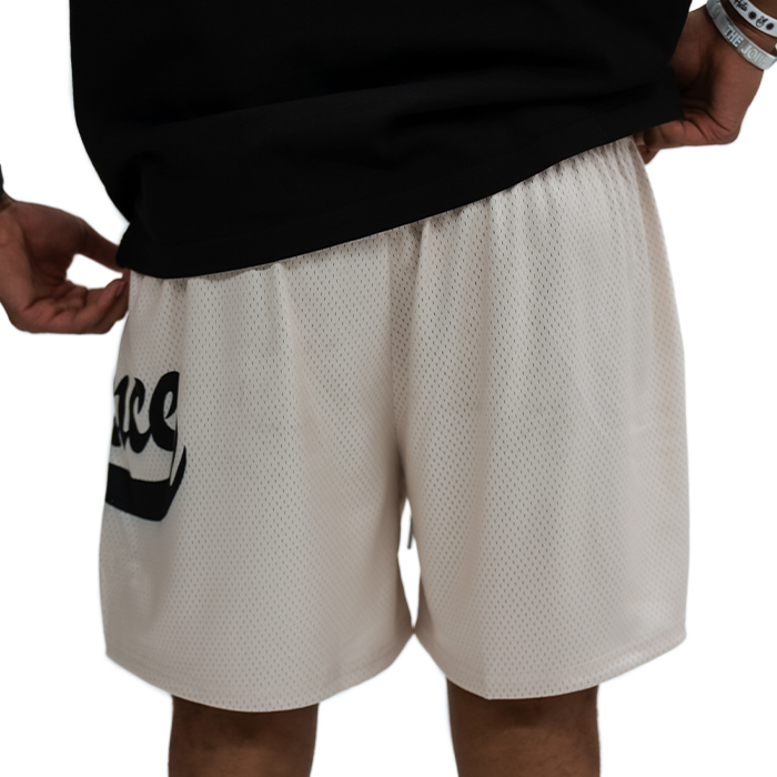 Deuce Mesh Shorts | Cream Cursive – Deuce Brand