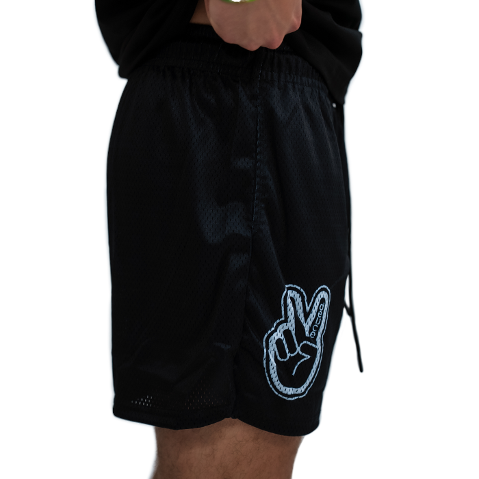 Deuce Mesh Shorts | Black Cursive – Deuce Brand