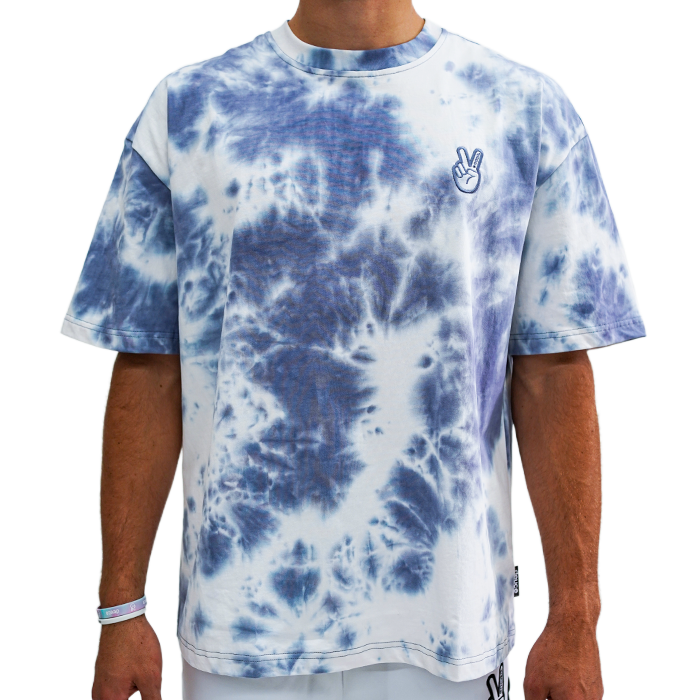 Deuce Brand LUX Tshirt blue and white sky dye 