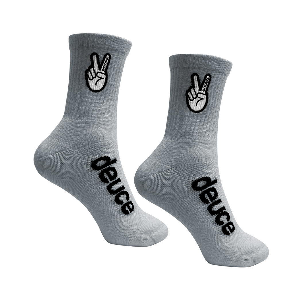 Deuce Brand mid socks basketball performance grey