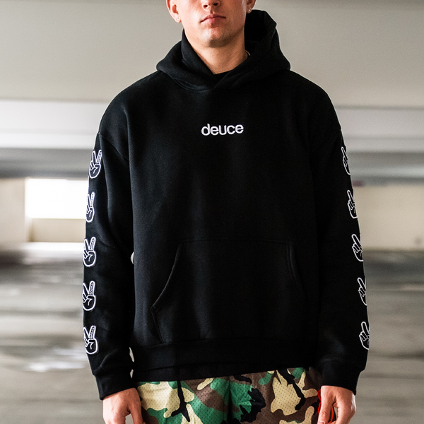 Deuce Peace Street Hoodie | Black – Deuce Brand Deuce Peace Street Hoodie | Black – Deuce Brand