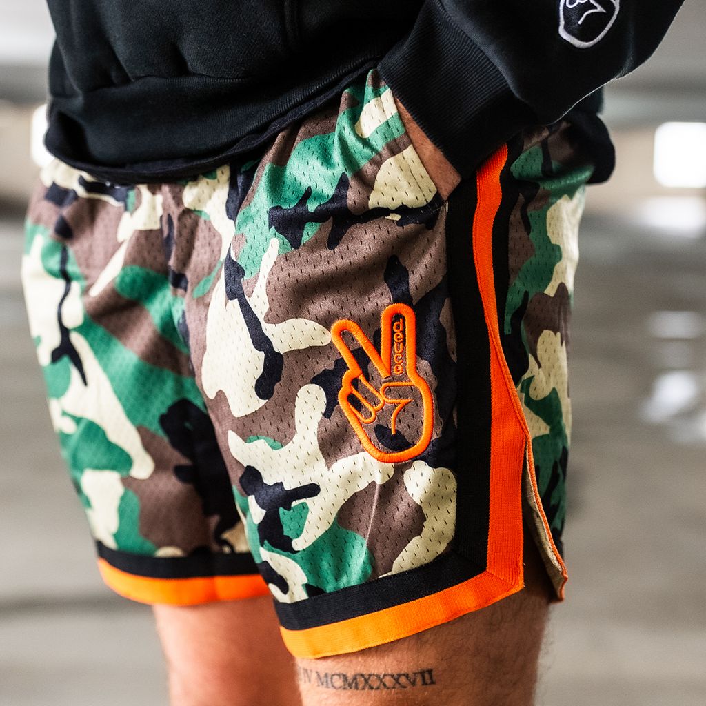 Deuce Brand 2.0 basketball camo shorts
