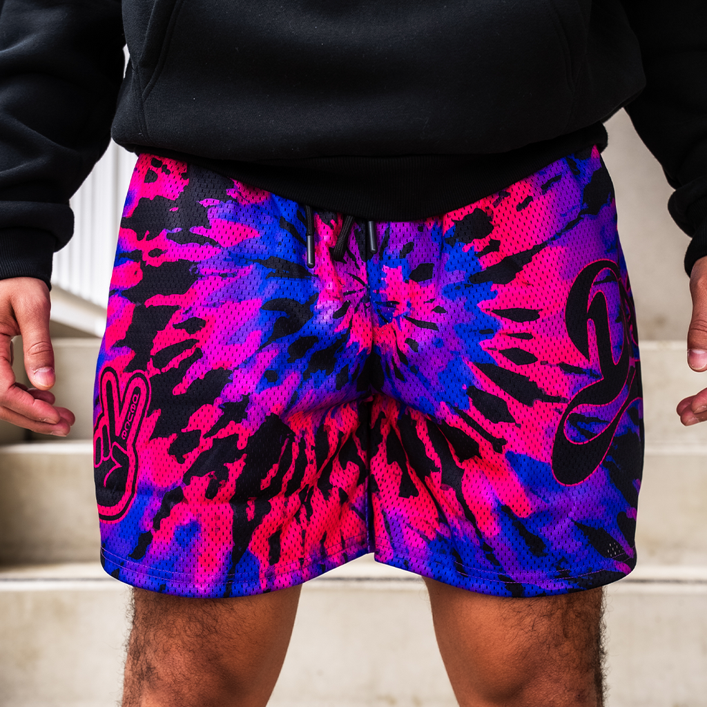 Deuce mesh basketball shorts miami tie dye