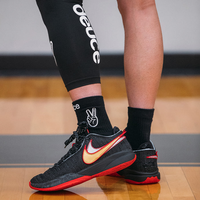 Deuce brand basketball performance socks NBA black