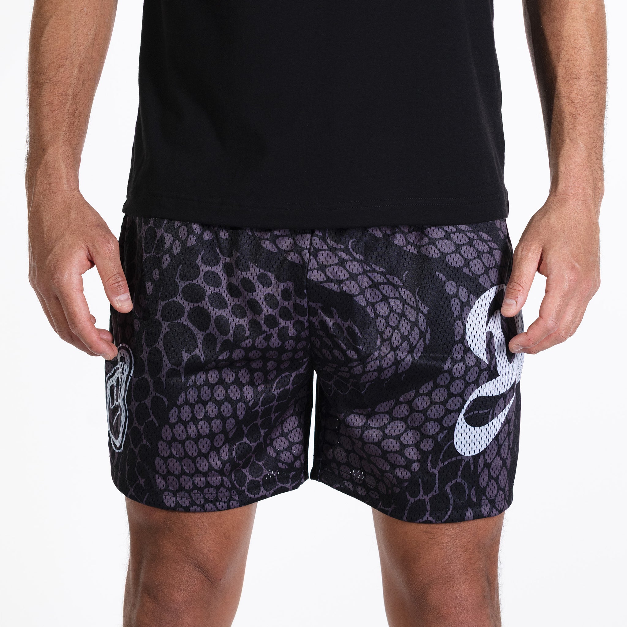 Deuce Mesh Shorts | Greyscale Mamba – Deuce Brand