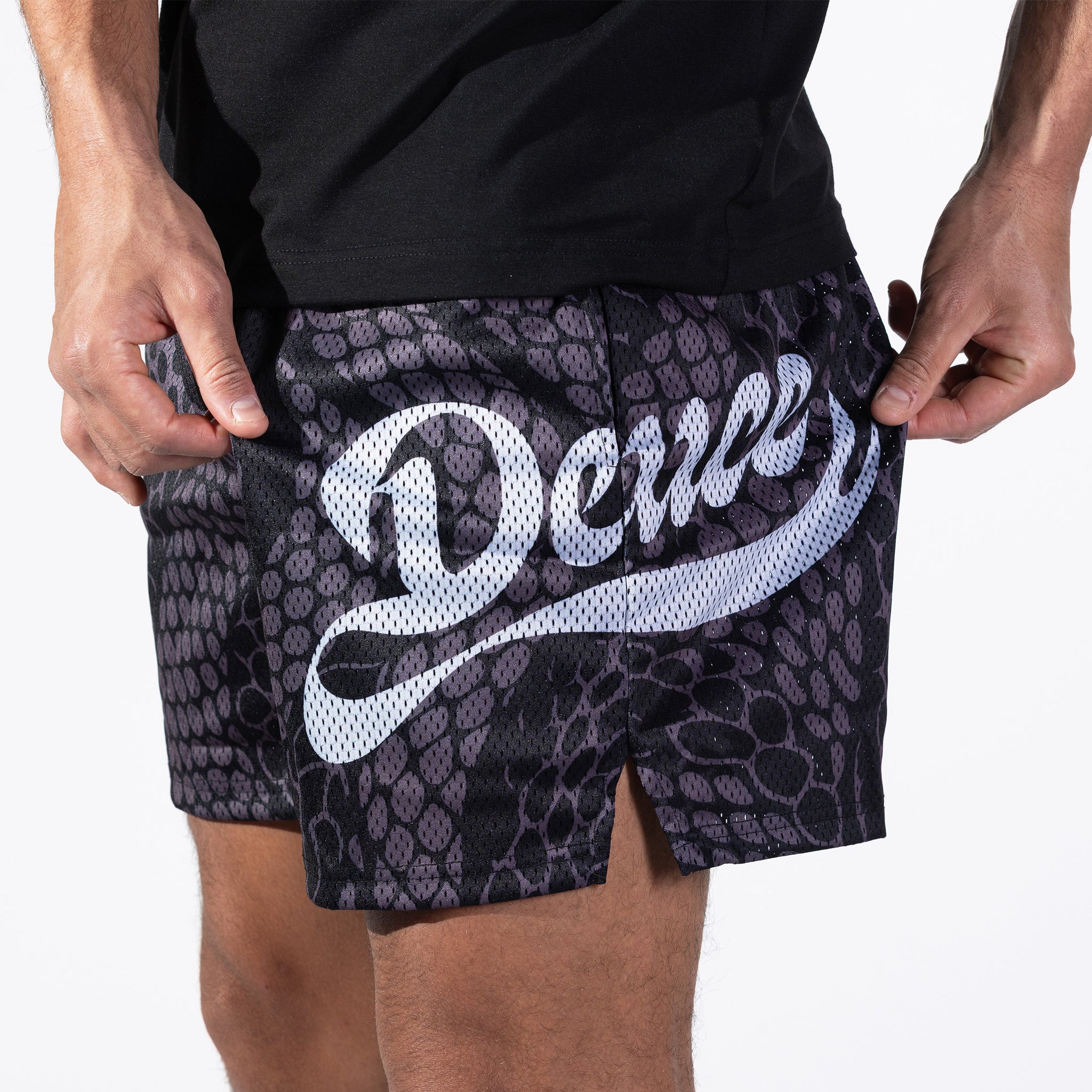 Deuce Mesh Shorts | Greyscale Mamba – Deuce Brand