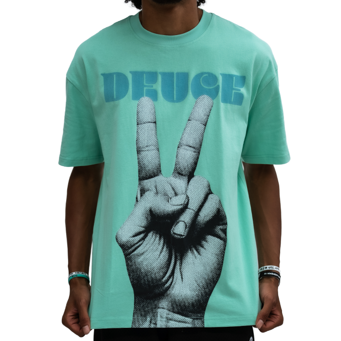 Deuce Peace Hand Oversized Tee | Mint – Deuce Brand