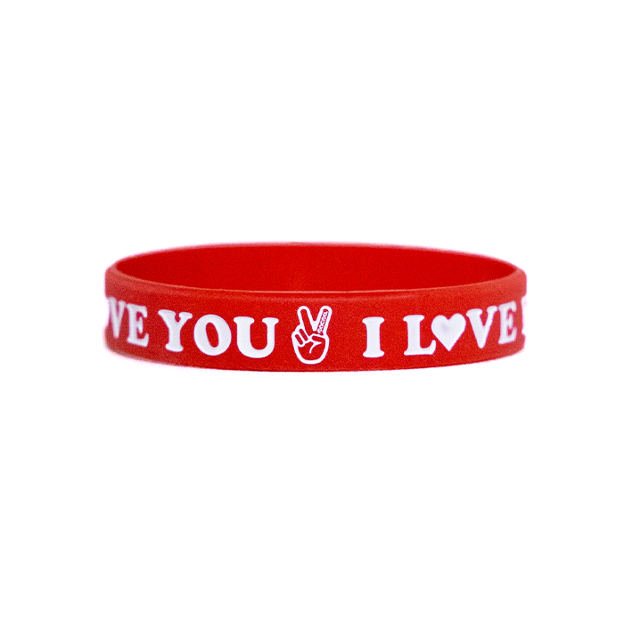 Deuce Brand nba basketball wristbands i love you