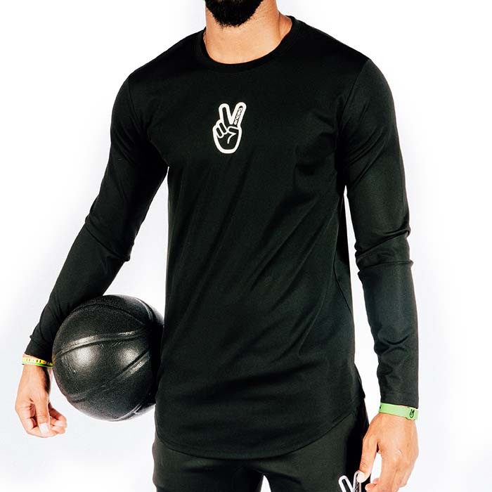 Deuce Athletic Long Sleeve Shirt | Black - Brand