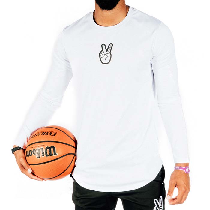 Deuce Brand athletic long sleeve shirt nba basketball