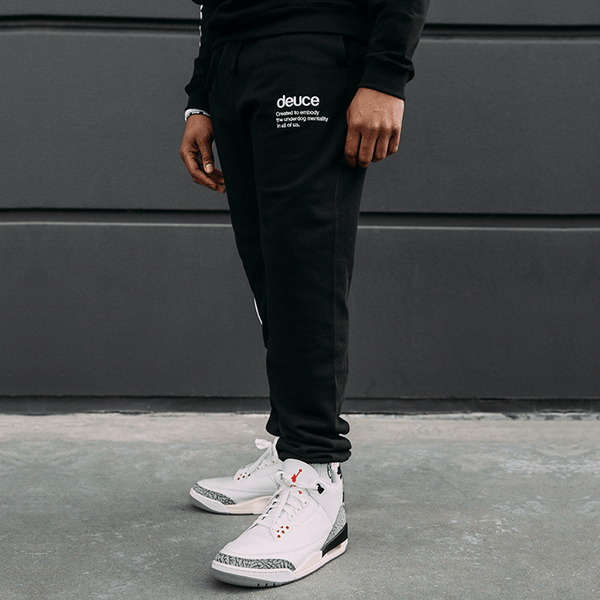 Deuce Premium Sweat Pants Black Deuce Brand