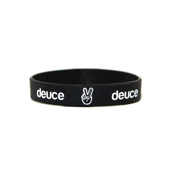 Deuce Brand basketball wristband baller bands black