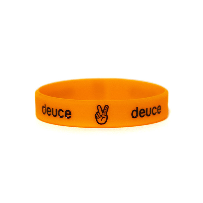 Deuce Brand basketball wristband baller bands orange