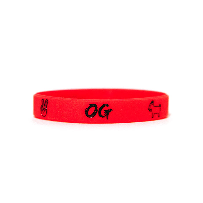 Red Ribbon Awareness Silicone Bracelet 25 Pack - Awareness Products  Warehouse