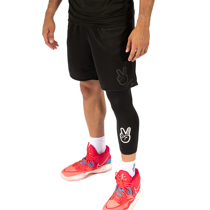 Deuce One Legged Basketball Tights Black - Main Image
